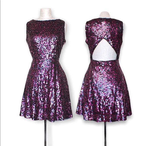 Hailey Logan Dresses & Skirts - Hailey Logan Adrianna Papell Sequin Skater Dress